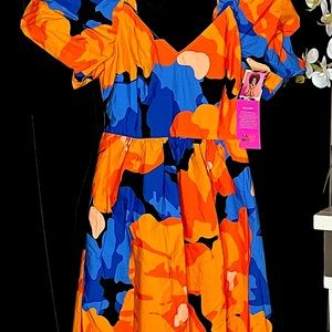 NWT Women’s Tabitha Brown for Target cotton dress with short sleeves.